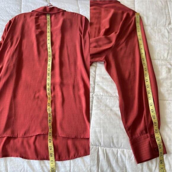 In Every Story V-neck Flowy Long Sleeve Blouse 2X - Picture 14 of 16